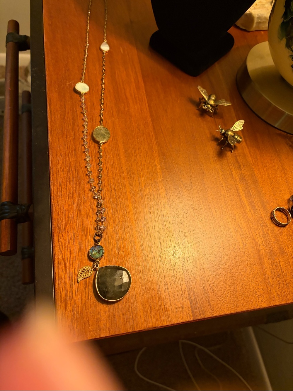 Catherine Page Gold-Tone Stone & Charm Layered Pendant Necklace in Gold - Picture 7 of 9